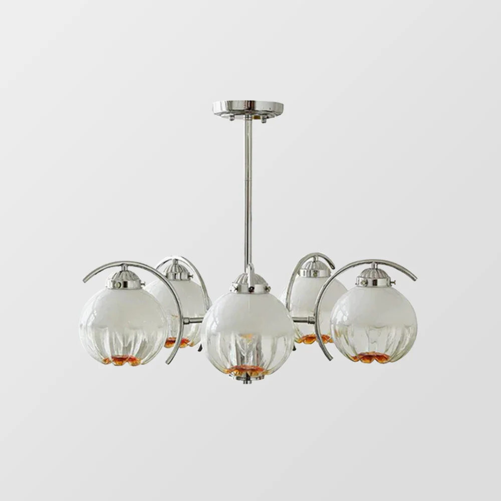 Modern Classic Flower Shape Glass Chandelier - Image 14