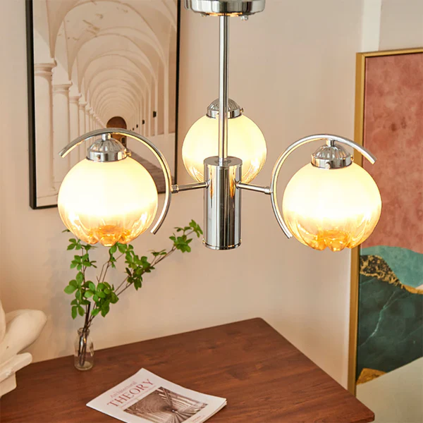 Modern Classic Flower Shape Glass Chandelier - Image 9