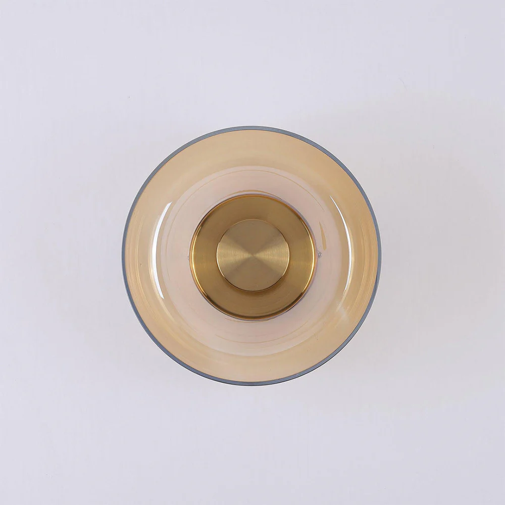 Modern Clear Round LED Glass Wall Sconce - Image 2