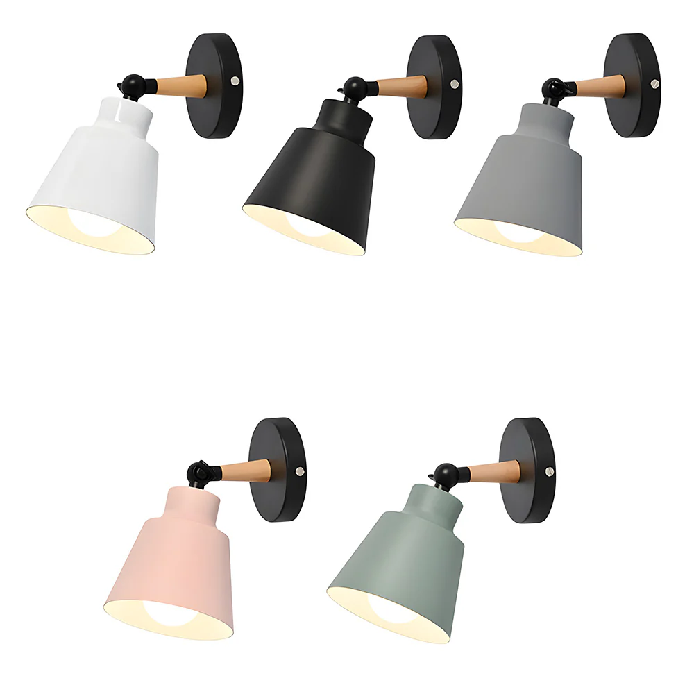 Modern Colorful Bracket Iron Bedroom Wall Lamp - Image 12