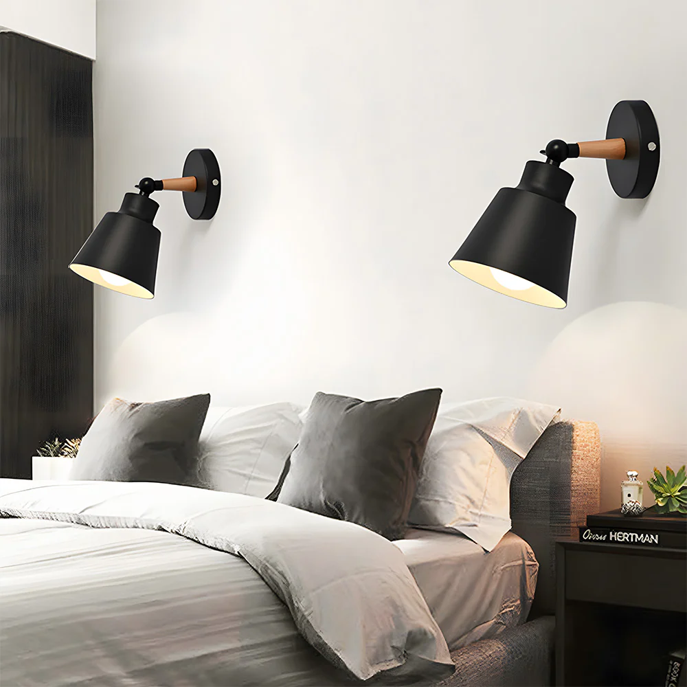 Modern Colorful Bracket Iron Bedroom Wall Lamp - Image 2