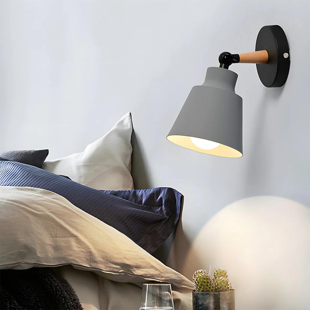 Modern Colorful Bracket Iron Bedroom Wall Lamp - Image 4