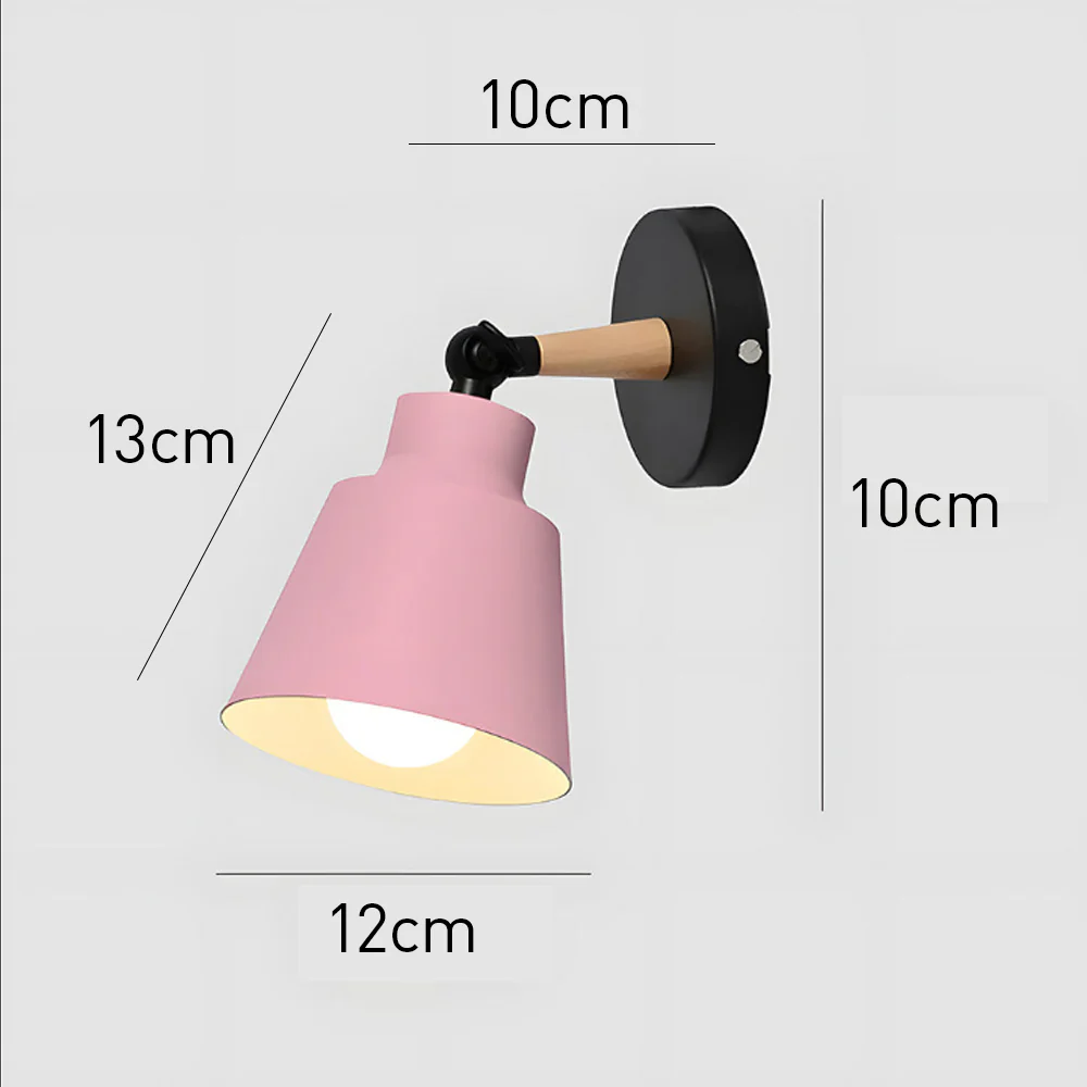 Modern Colorful Bracket Iron Bedroom Wall Lamp - Image 6