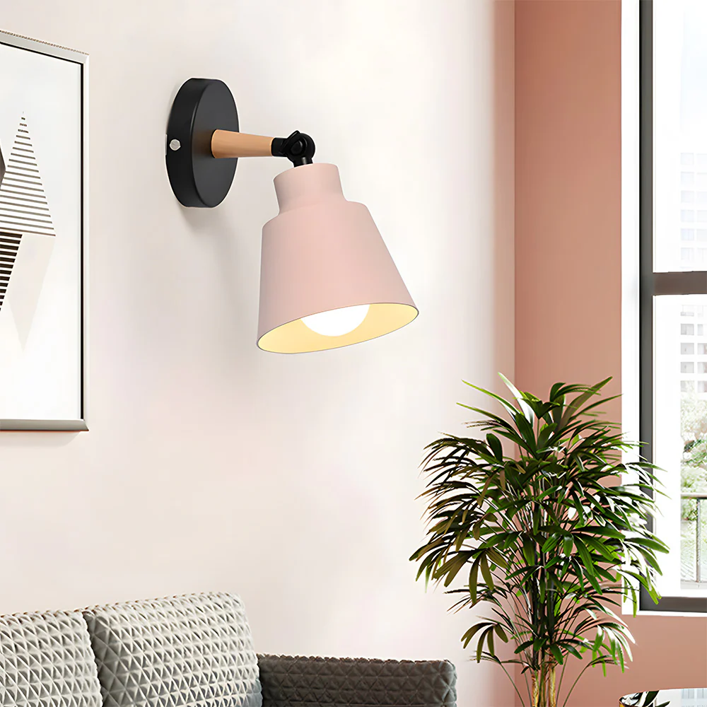 Modern Colorful Bracket Iron Bedroom Wall Lamp - Image 9