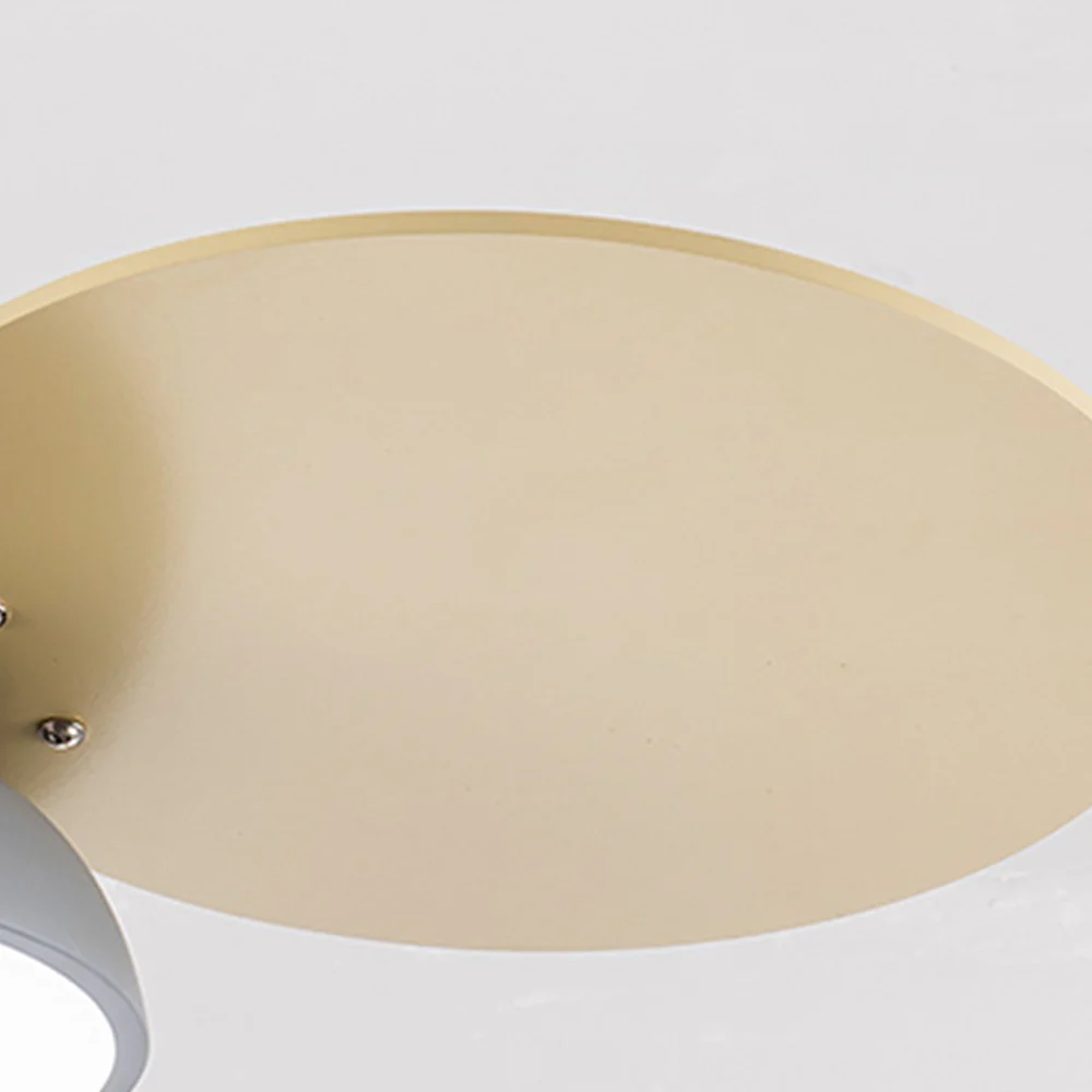 Macaron Colorful Round Ceiling Fan With LED Light - Image 14