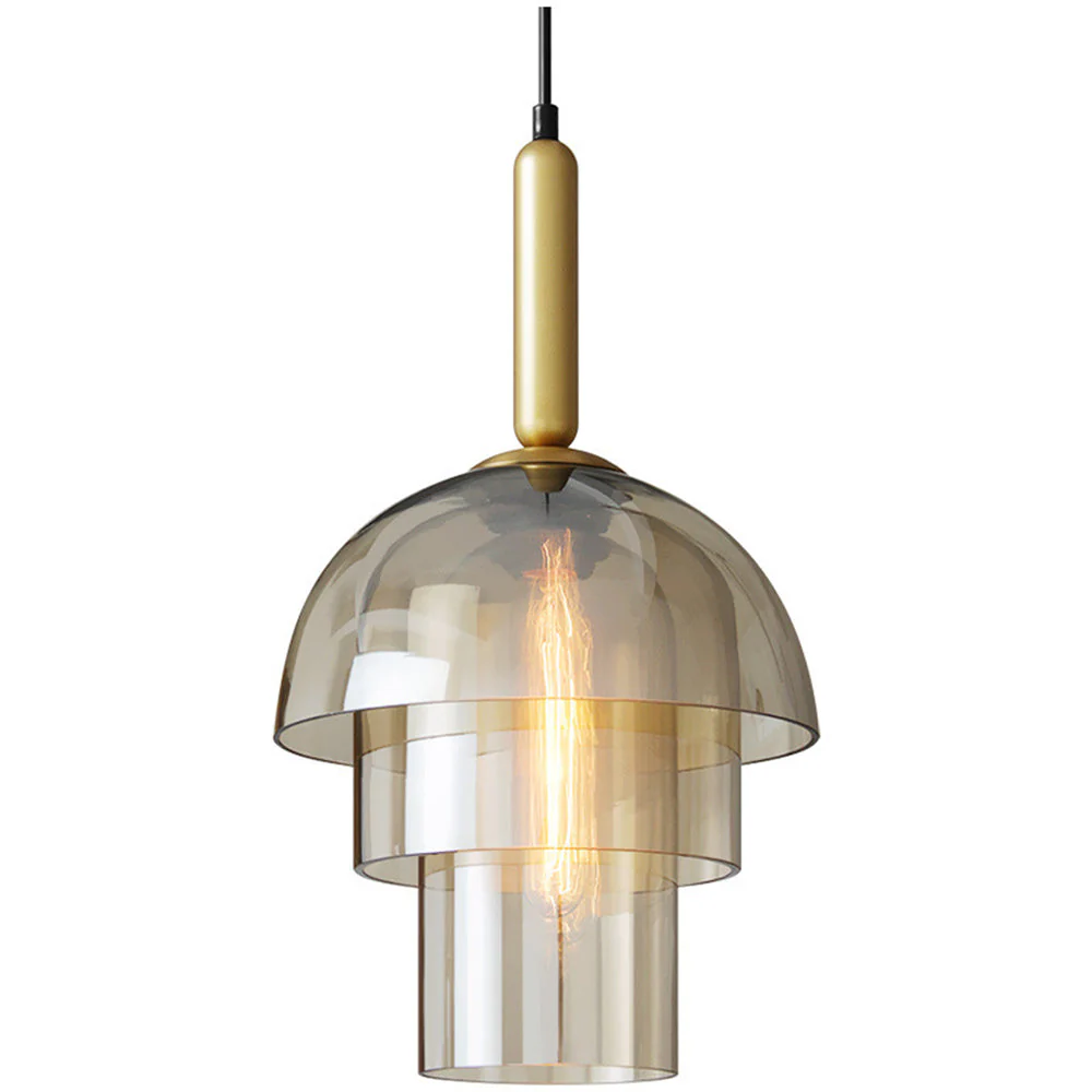 Modern Multi-Layer Glass Dome Hanging Light Fixture - Image 18