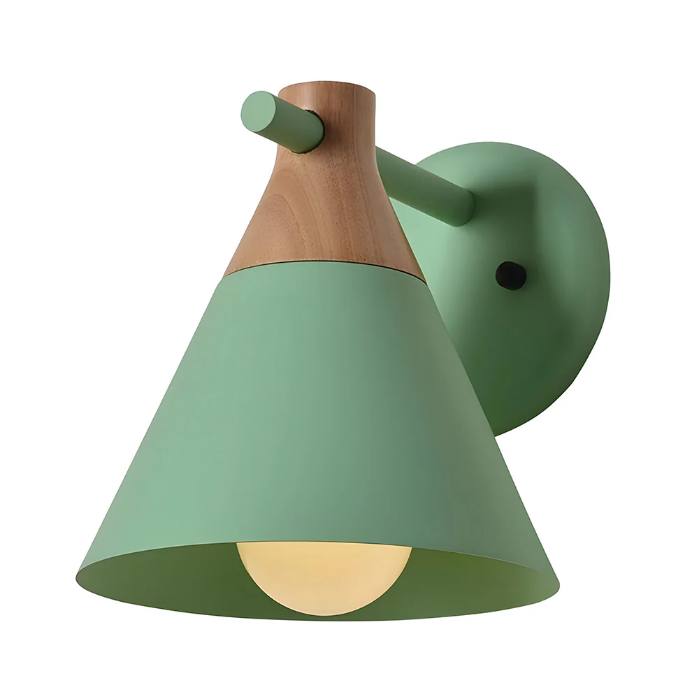 Modern Creative Multi-color Cone Bedroom Wall Light - Image 4