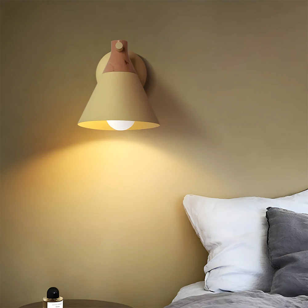 Modern Creative Multi-color Cone Bedroom Wall Light - Image 9