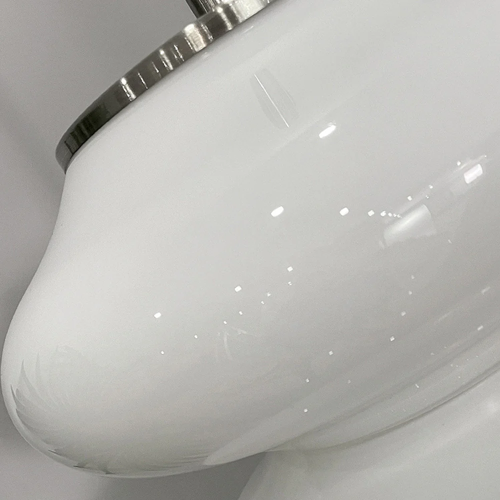 Modern Designer White Glass Art Table Lamp - Image 5