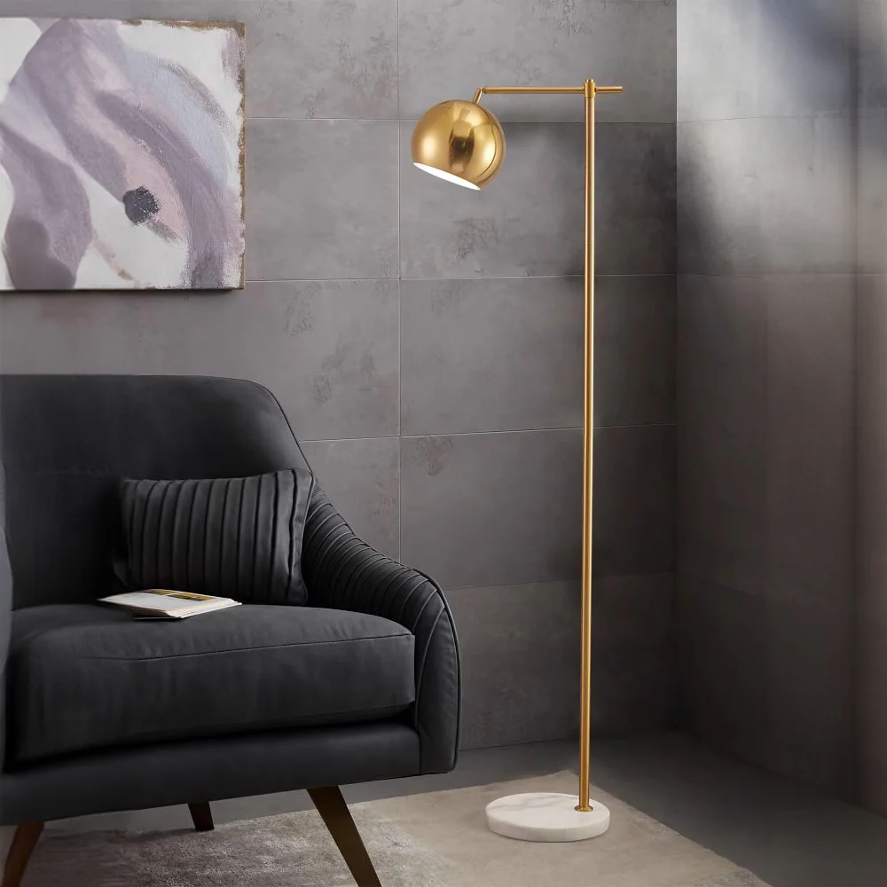 Modern Dome Metal Gold Floor Lamp - Image 4