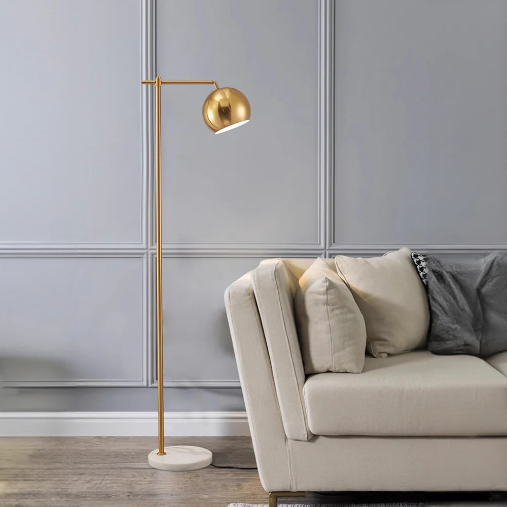 Modern Dome Metal Gold Floor Lamp - Image 5