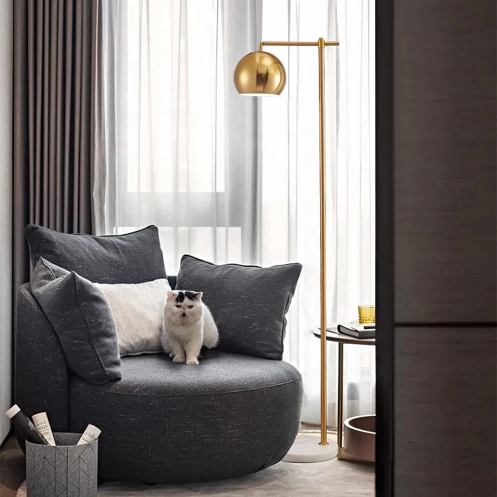 Modern Dome Metal Gold Floor Lamp - Image 6
