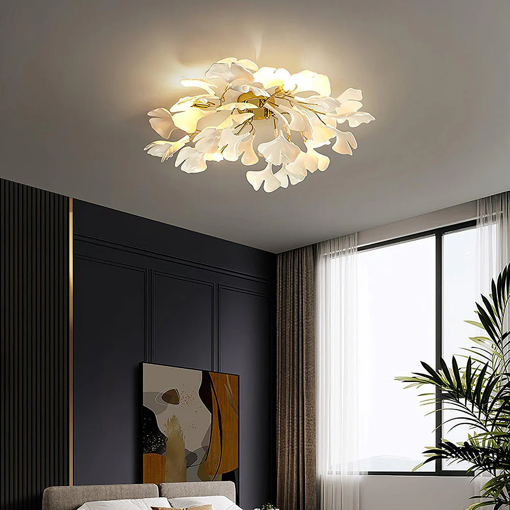 Modern Flower Petal White Ceiling Lamp - Image 10