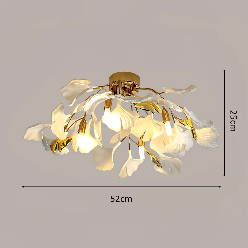 Modern Flower Petal White Ceiling Lamp - Image 18