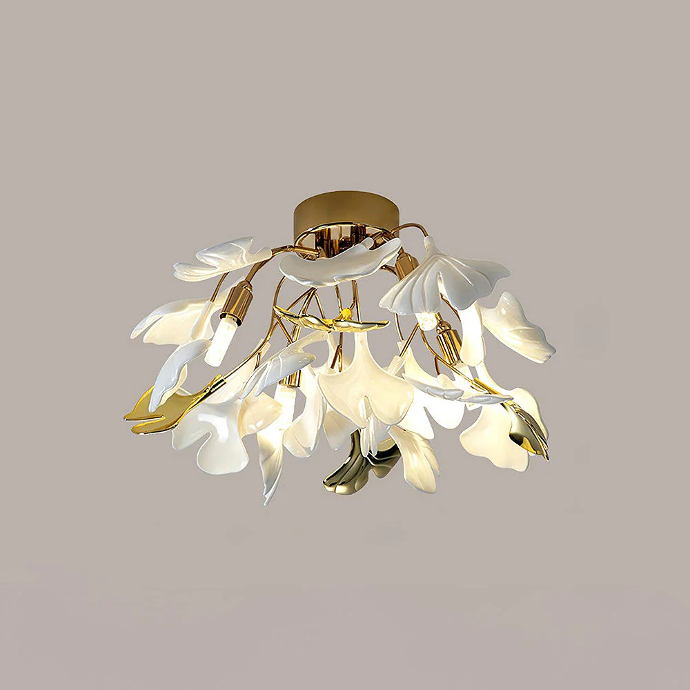 Modern Flower Petal White Ceiling Lamp - Image 4