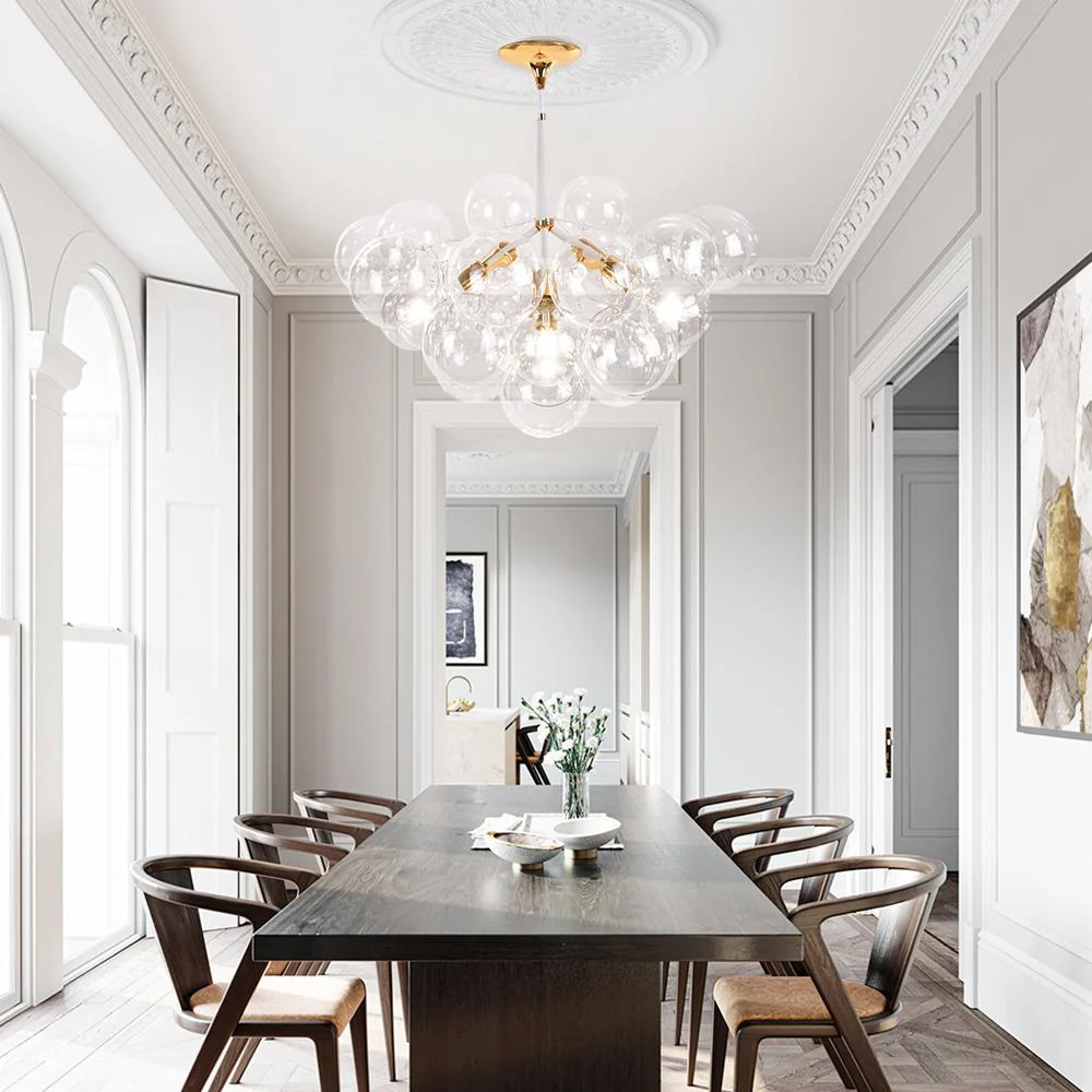 Large Glass Bubble Chandelier for Living Room - Image 3