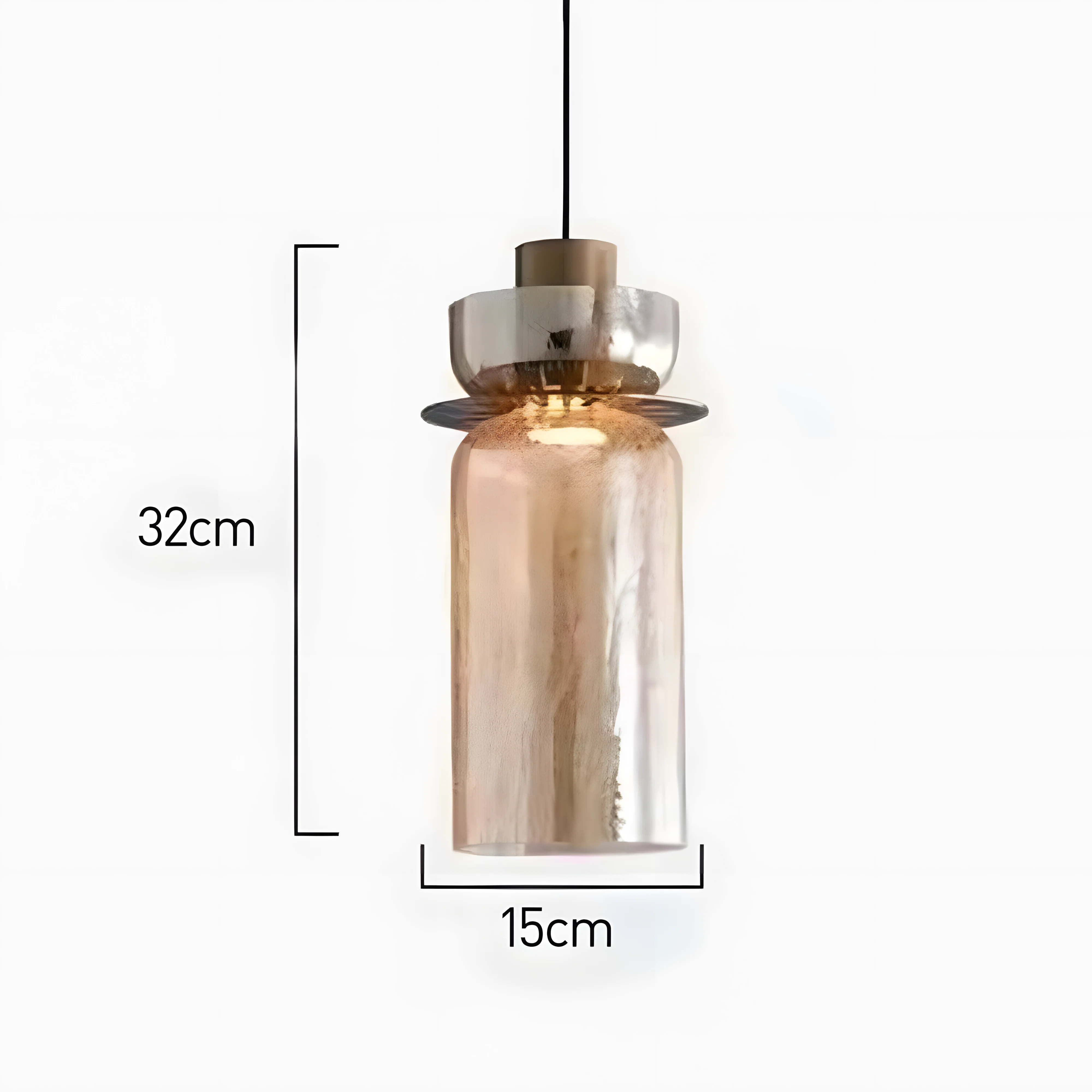Modern Glass Double Head Pendant Light - Image 17