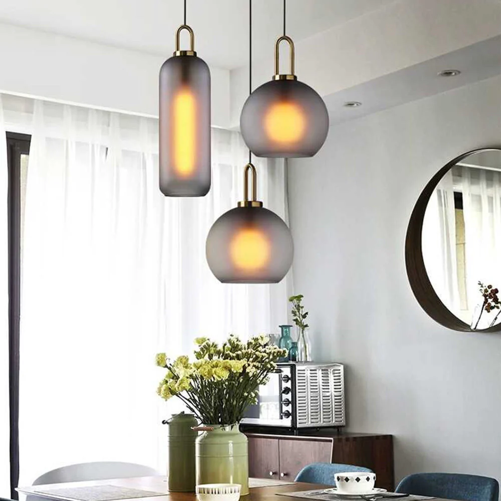 Modern Glass Living Room Pendant Light - Image 2