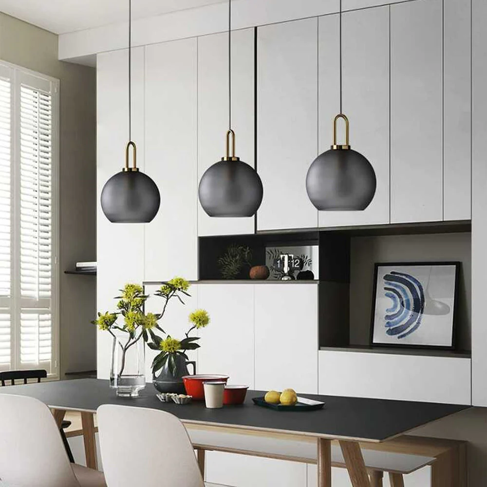 Modern Glass Living Room Pendant Light - Image 9