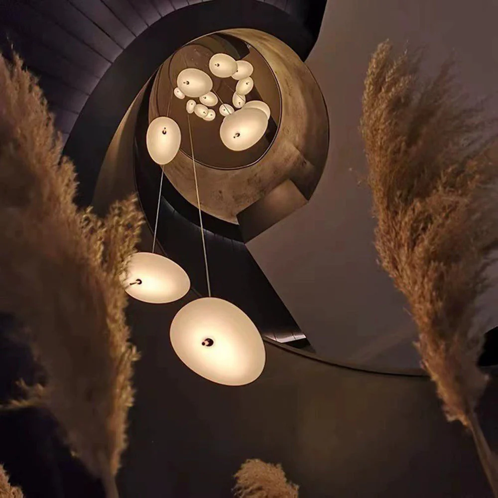 Modern Glass Pebbles Pendant Light - Image 5