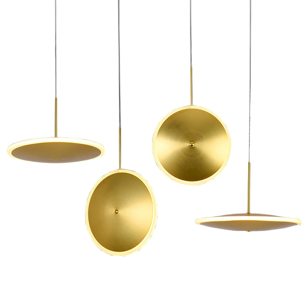 Modern Gold Chandelier Round Restaurant Lamps - Image 4
