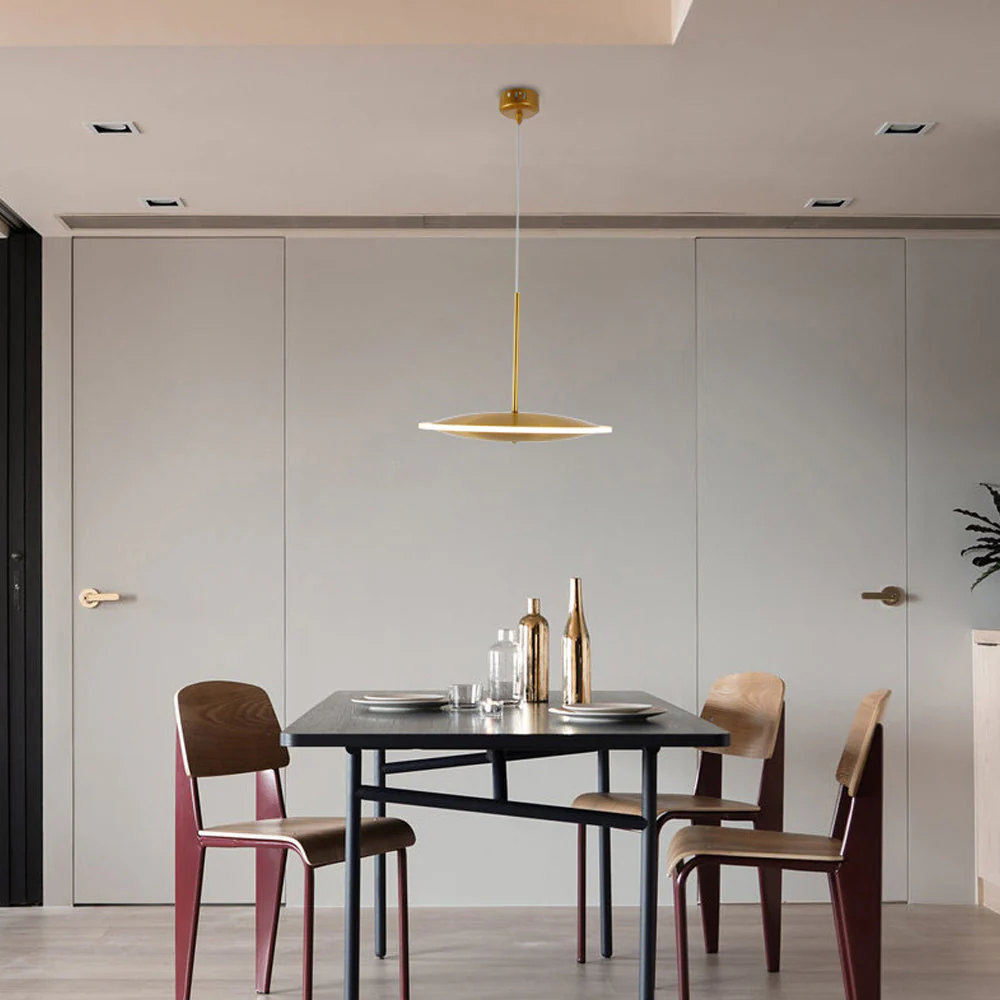 Modern Gold Chandelier Round Restaurant Lamps - Image 6