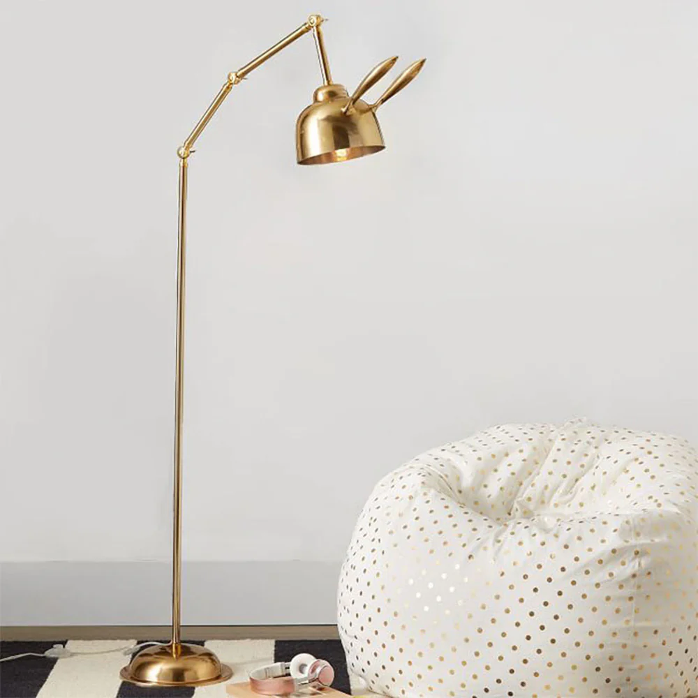 Modern Gold Rabbit Floor Lamp for Living Room
