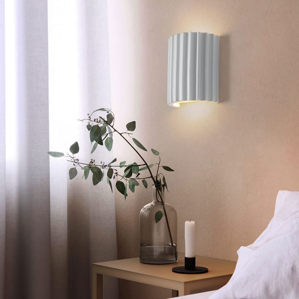 Modern Half-Circle Resin Wall Sconce For Living Room - Image 14