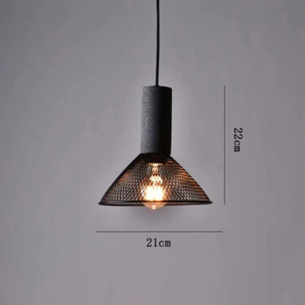 Modern Iron Grey Hanging Light Pendant Lampshade - Image 14