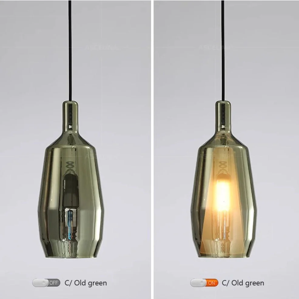 Modern Multicolored Glass Pendant Lamp for Dining - Image 10