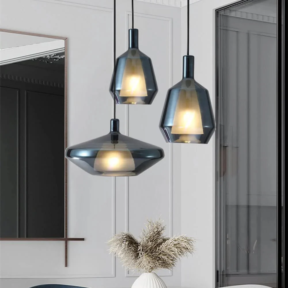 Modern Multicolored Glass Pendant Lamp for Dining - Image 22