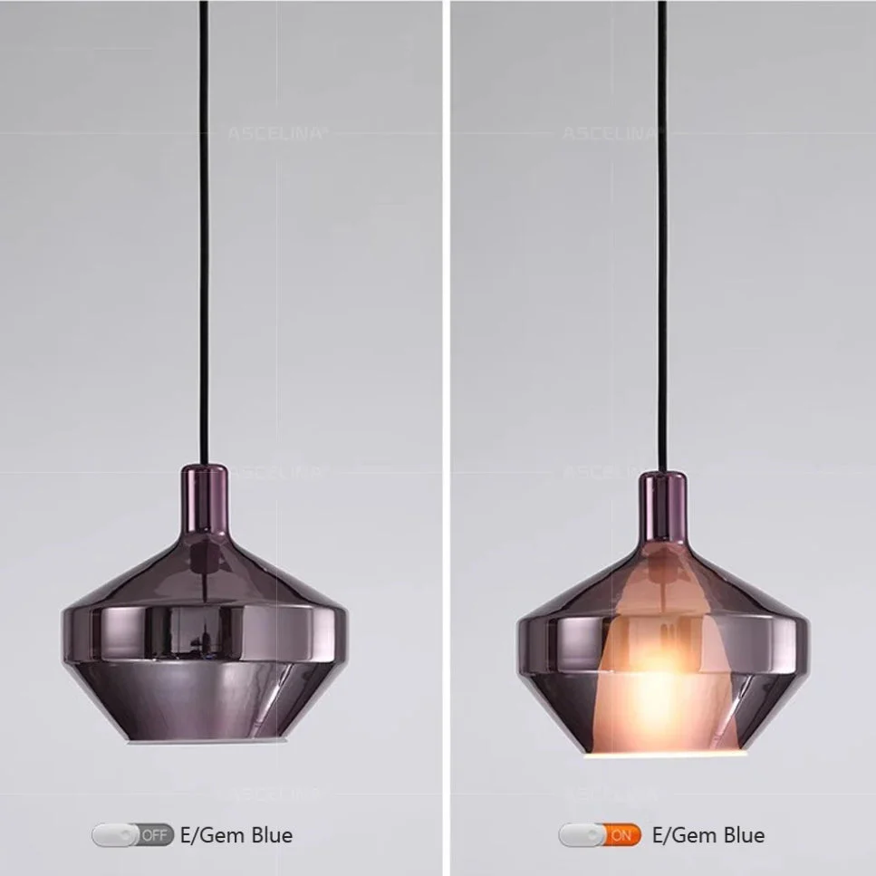 Modern Multicolored Glass Pendant Lamp for Dining - Image 25