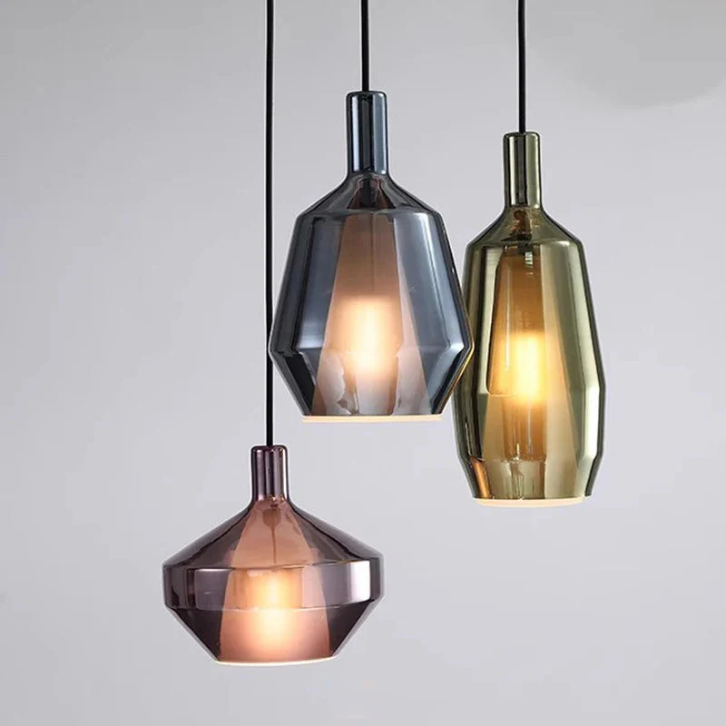 Modern Multicolored Glass Pendant Lamp for Dining - Image 28