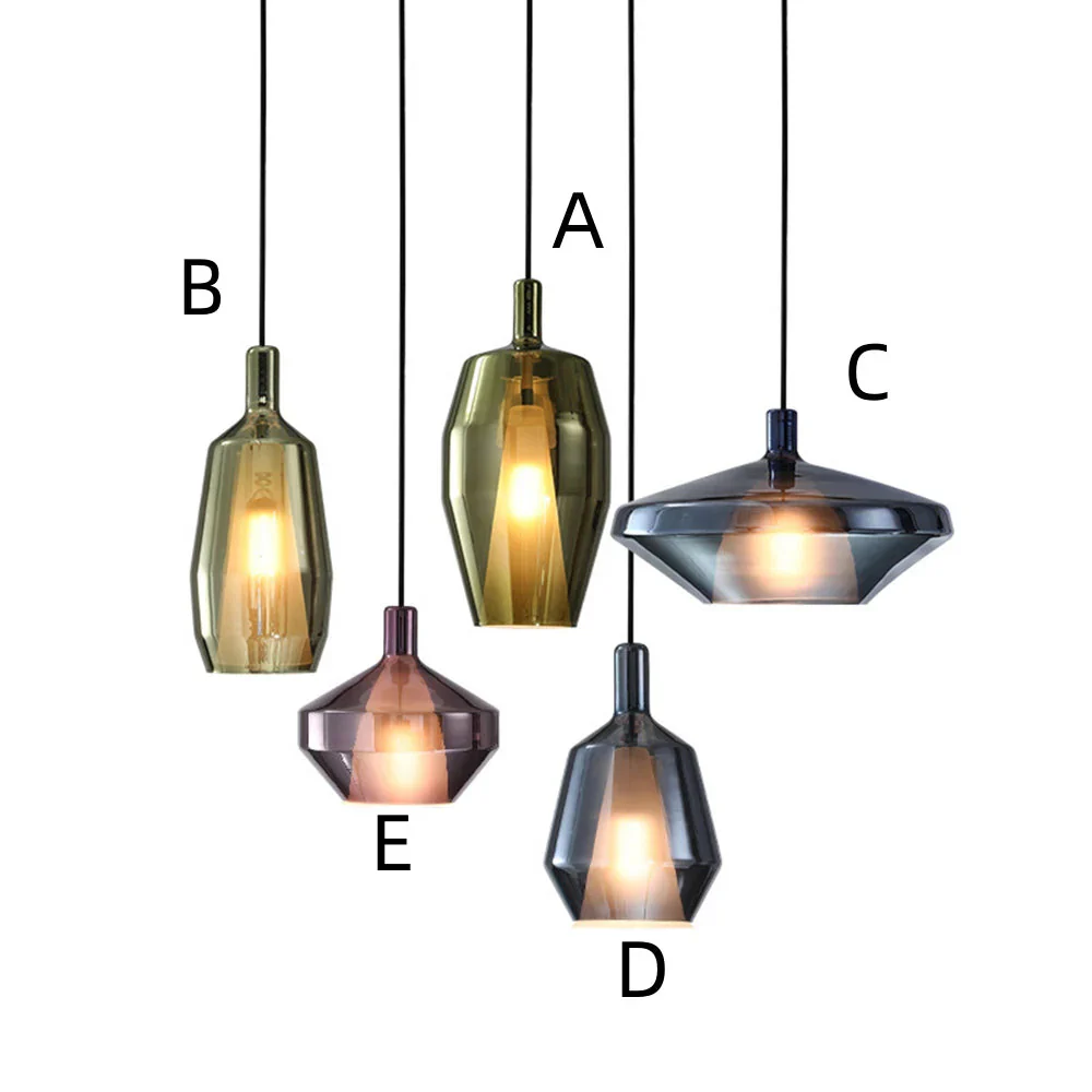 Modern Multicolored Glass Pendant Lamp for Dining - Image 3