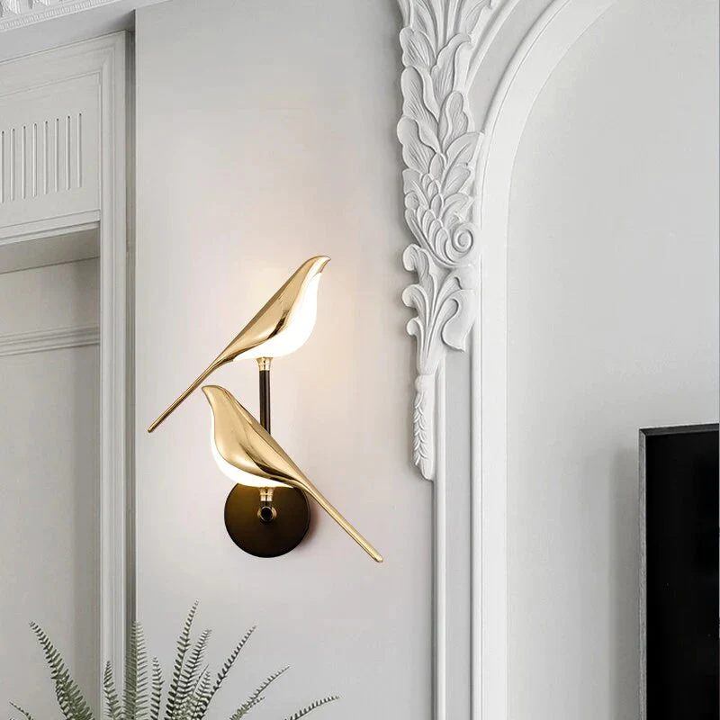 Modern Led Golden Bird Hallway Wall Light - Image 11