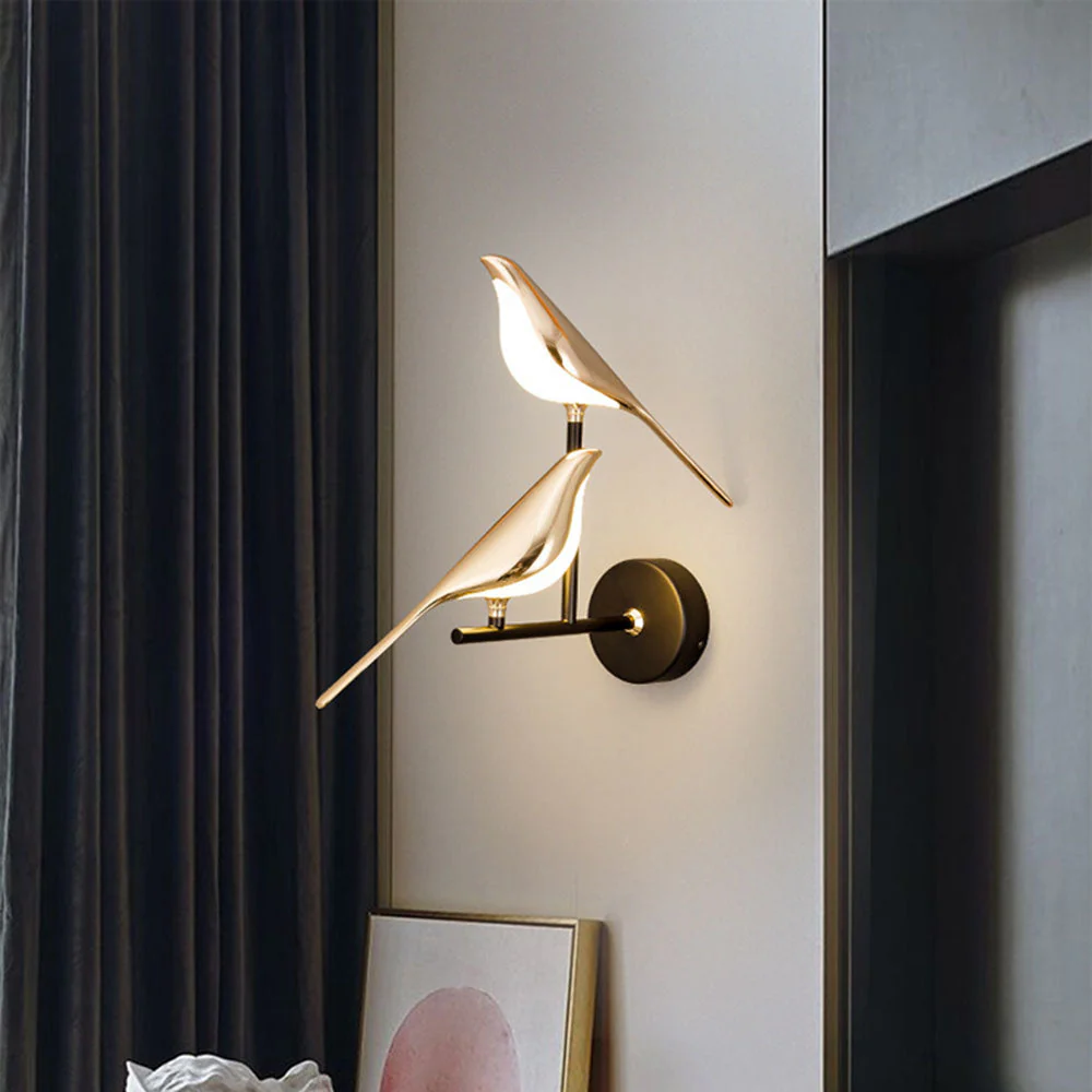 Modern Led Golden Bird Hallway Wall Light - Image 7