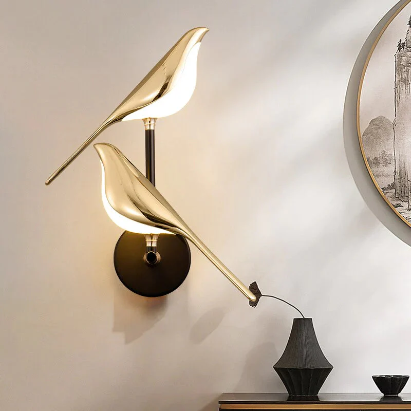 Modern Led Golden Bird Hallway Wall Light - Image 9