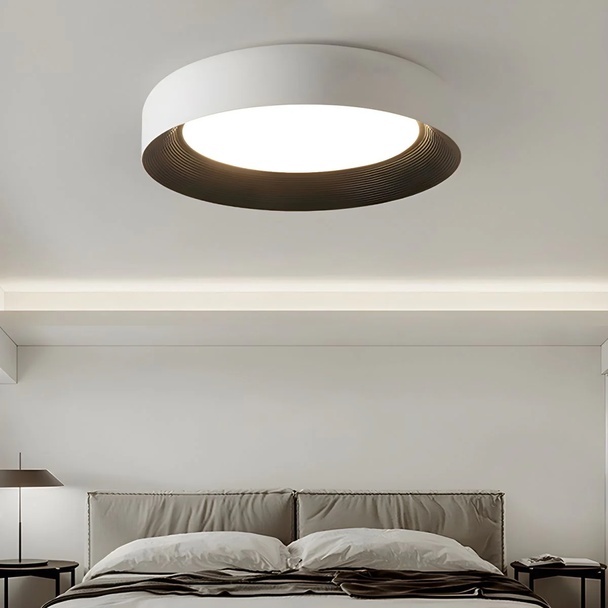 Modern LED Metal Ceiling Lamp Flush Mount Black Ceiling Light - Image 10