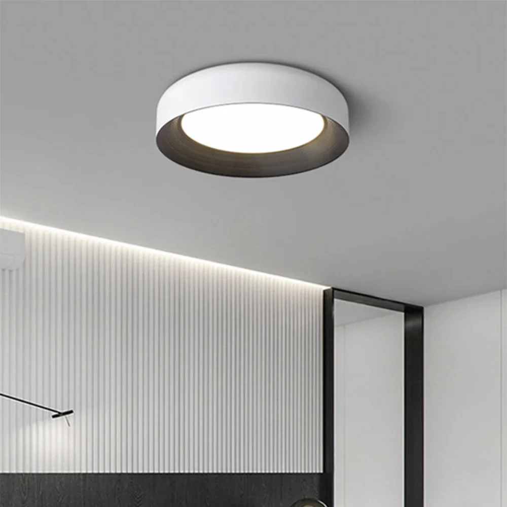 Modern LED Metal Ceiling Lamp Flush Mount Black Ceiling Light - Image 11