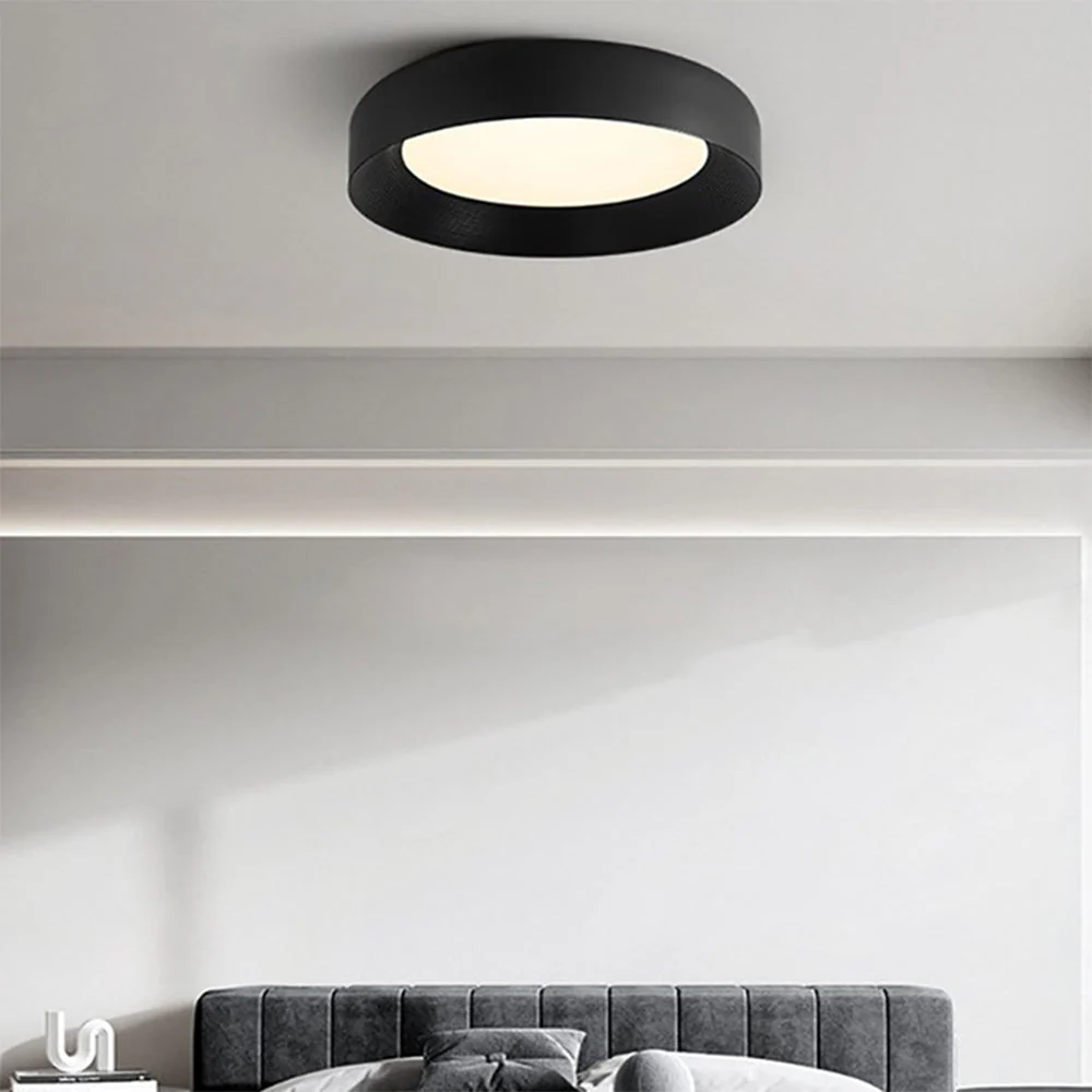 Modern LED Metal Ceiling Lamp Flush Mount Black Ceiling Light - Image 18