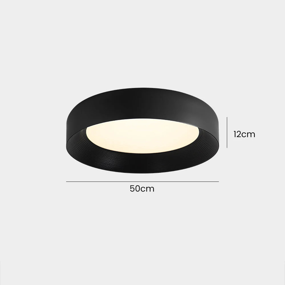 Modern LED Metal Ceiling Lamp Flush Mount Black Ceiling Light - Image 23