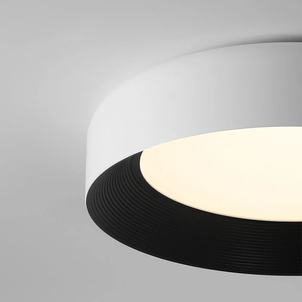 Modern LED Metal Ceiling Lamp Flush Mount Black Ceiling Light - Image 6