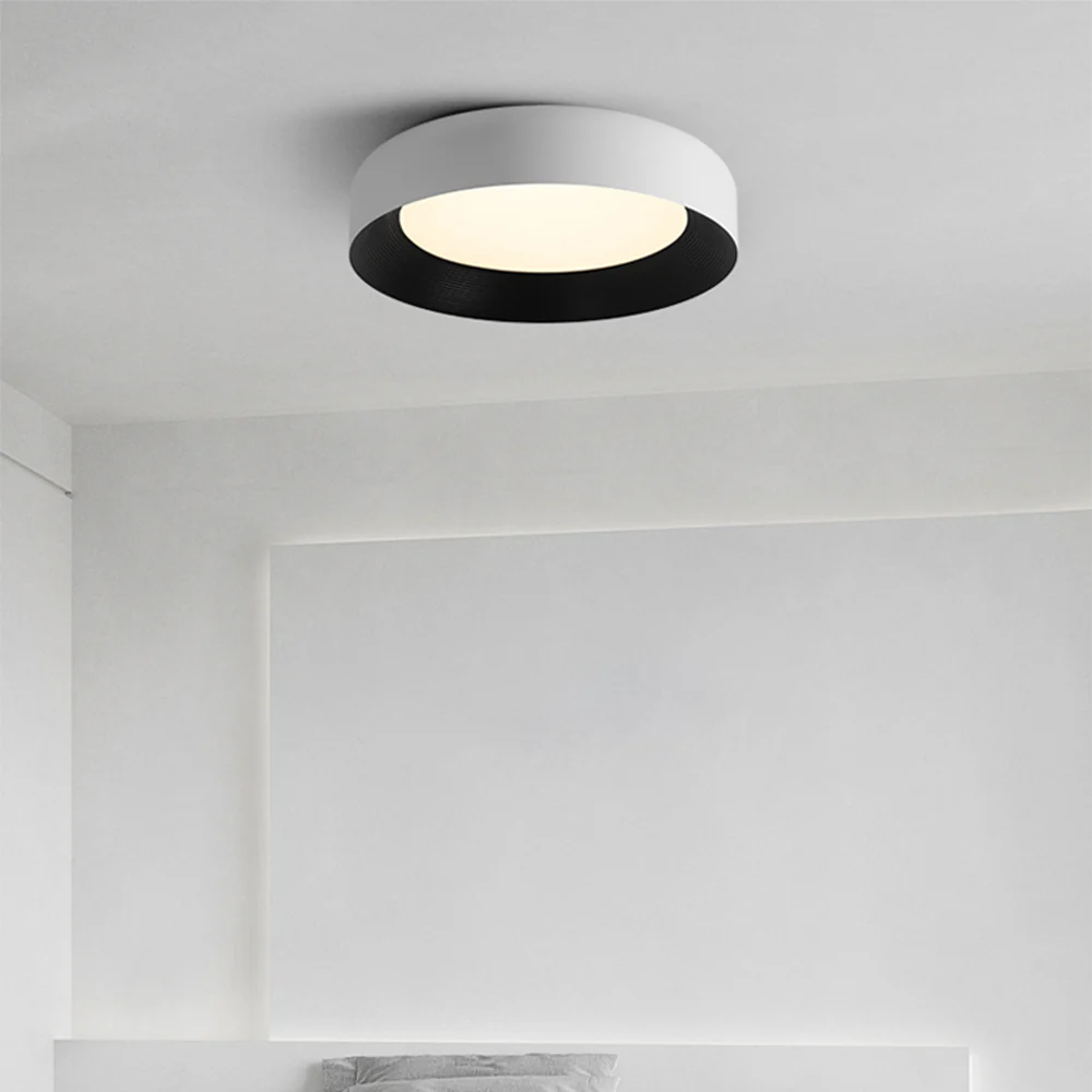 Modern LED Metal Ceiling Lamp Flush Mount Black Ceiling Light - Image 7