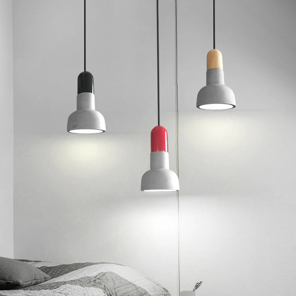 Modern Loft Concrete Stained Pendant Light