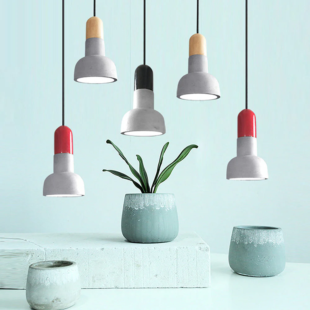 Modern Loft Concrete Stained Pendant Light - Image 21