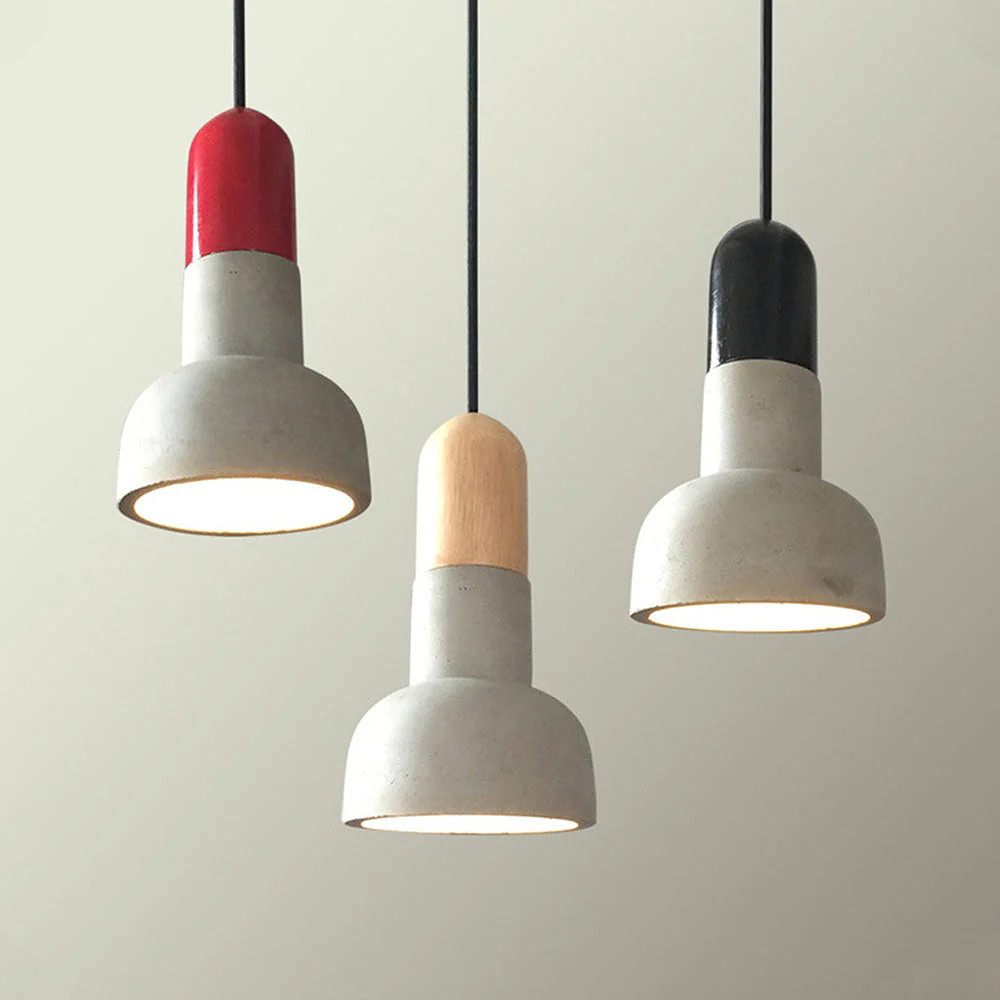 Modern Loft Concrete Stained Pendant Light - Image 7