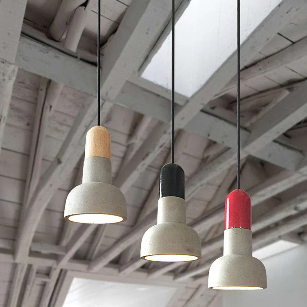 Modern Loft Concrete Stained Pendant Light - Image 8