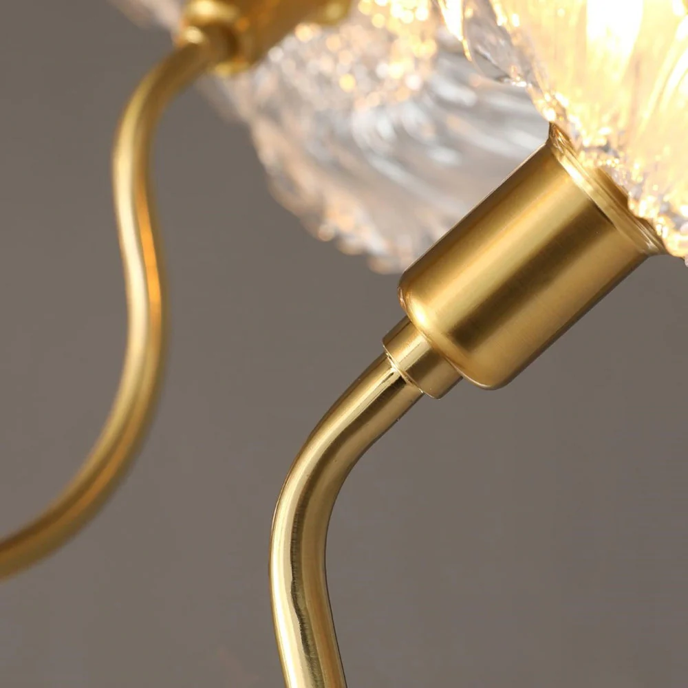 Modern Lotus Leaf Glass Living Room Chandelier - Image 19