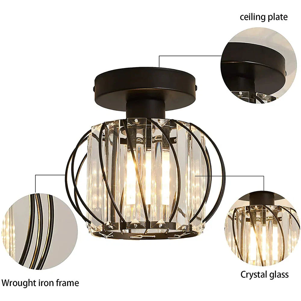 Modern Luxury Glass Hallway Ceiling Light - Image 12