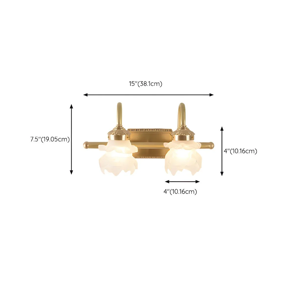 Modern Luxury Gold Bathroom Vanity Light - Image 7